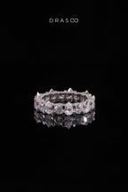 PEAR CROWN DIAMOND ETERNITY RING