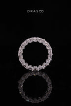 PEAR CROWN DIAMOND ETERNITY RING