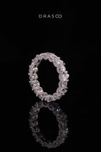 PEAR CROWN DIAMOND ETERNITY RING