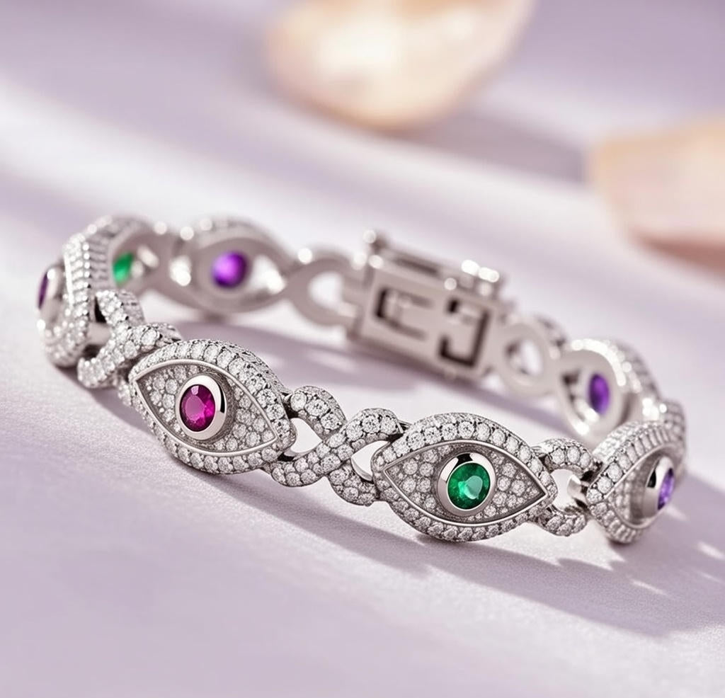 Evil Eye Diamond Bracelet