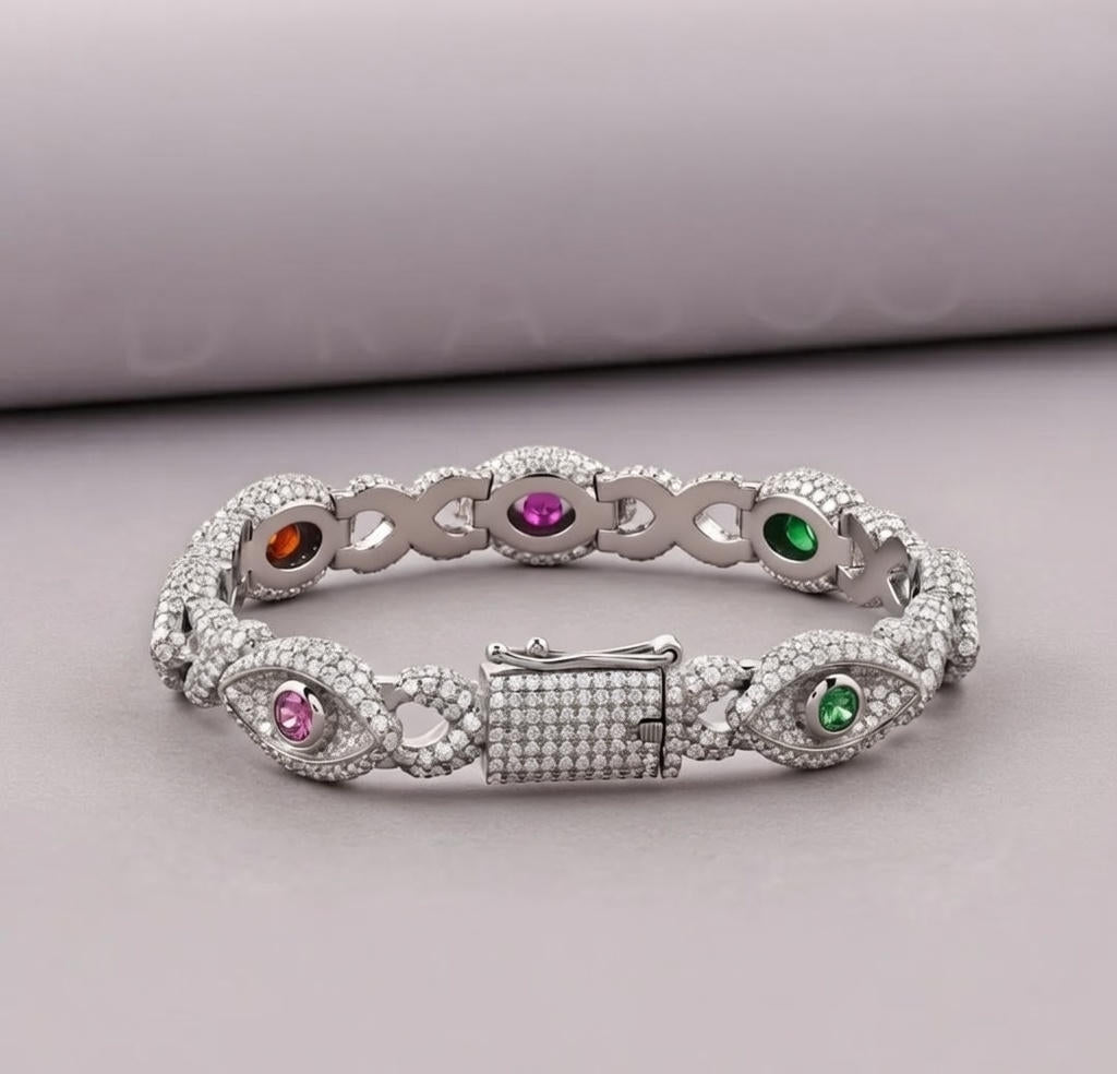 Evil Eye Diamond Bracelet