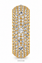 UPSIDE-DOWN MOISSANITE ETERNITY RING