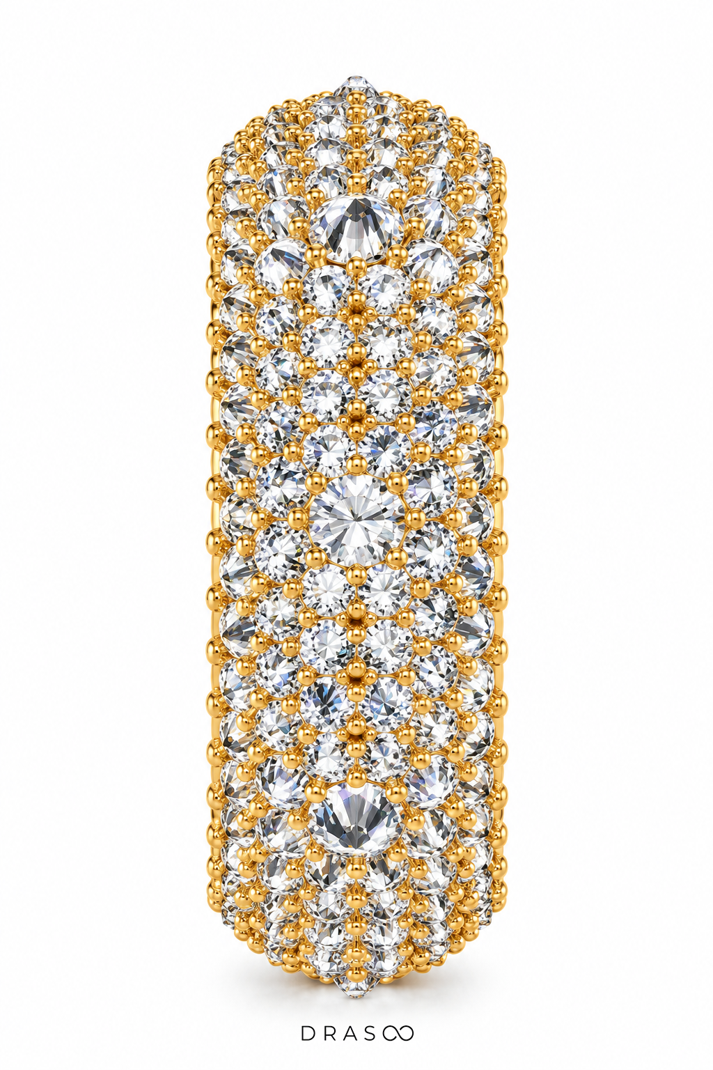 UPSIDE-DOWN MOISSANITE ETERNITY RING