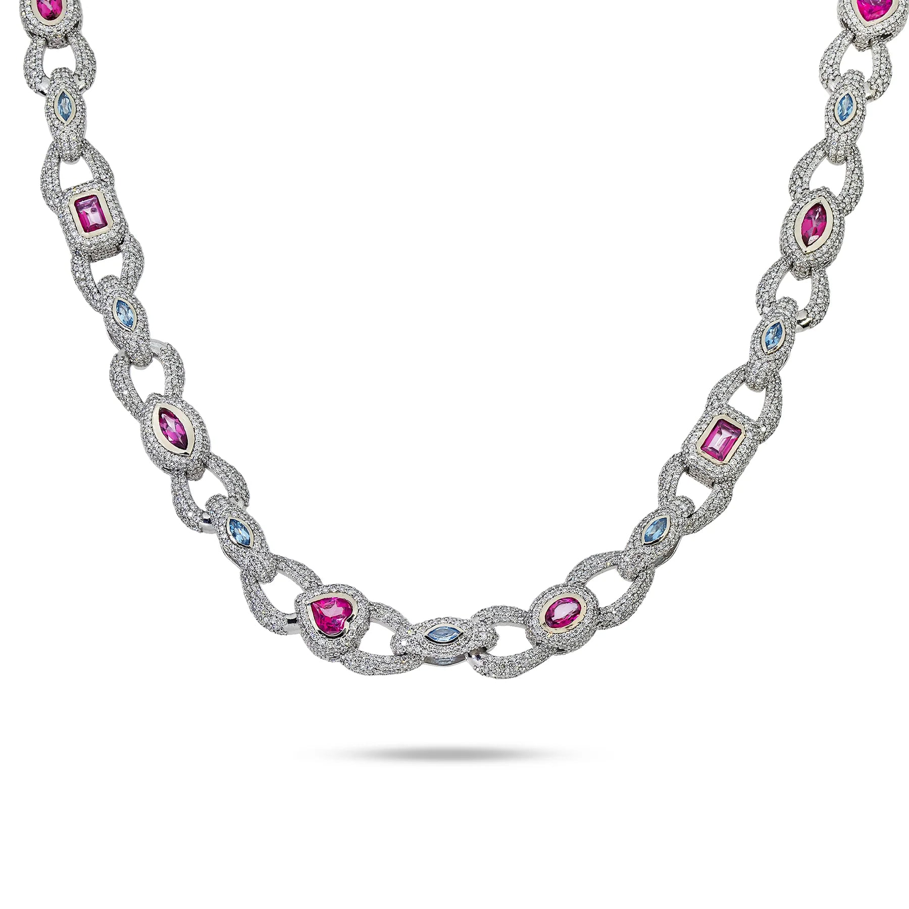 FANCY DIAMOND COLOR NECKLACE