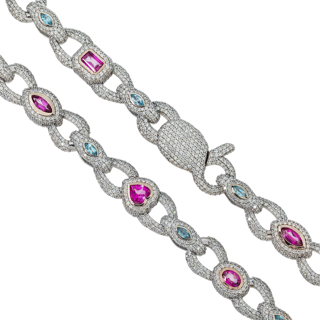 FANCY DIAMOND COLOR NECKLACE