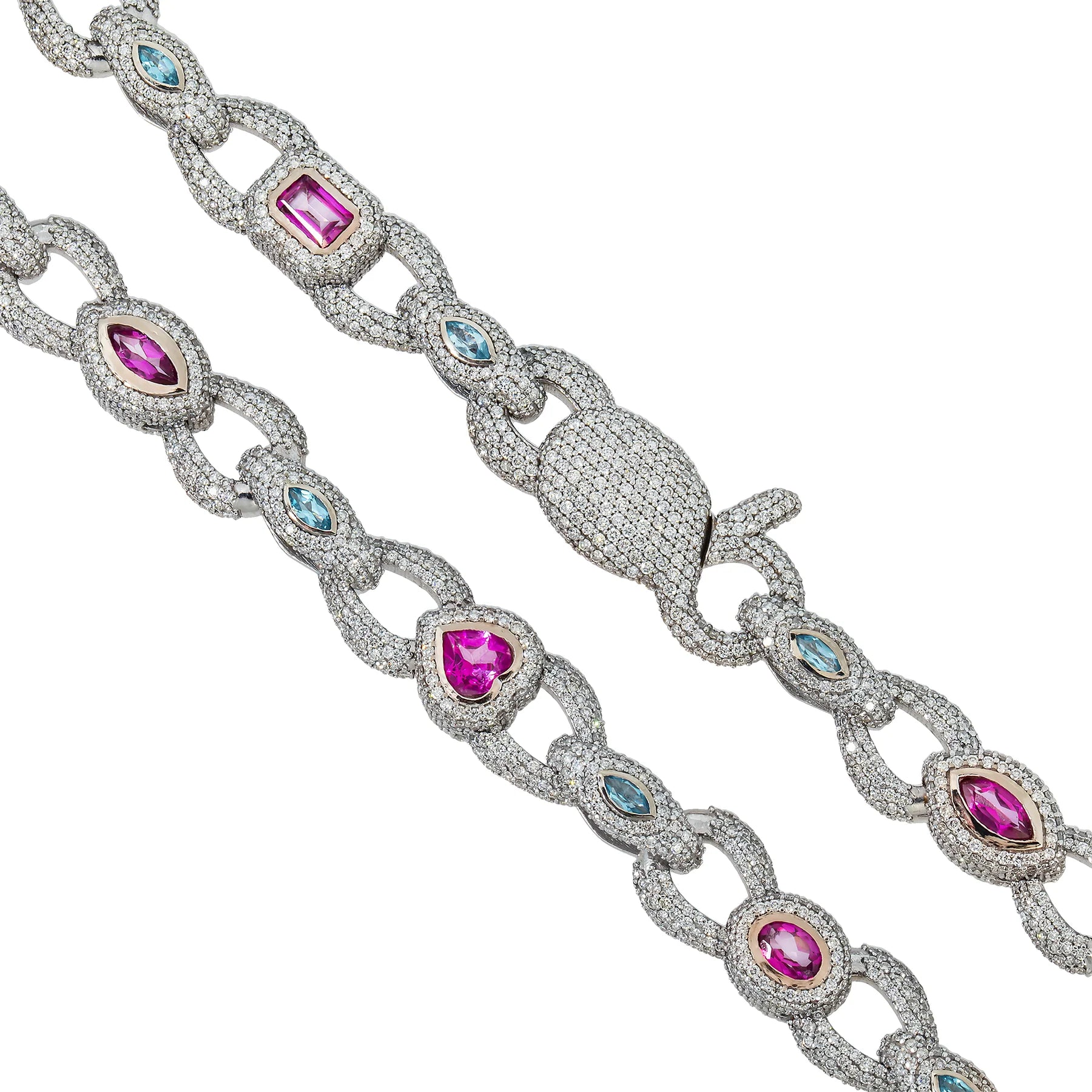 FANCY DIAMOND COLOR NECKLACE