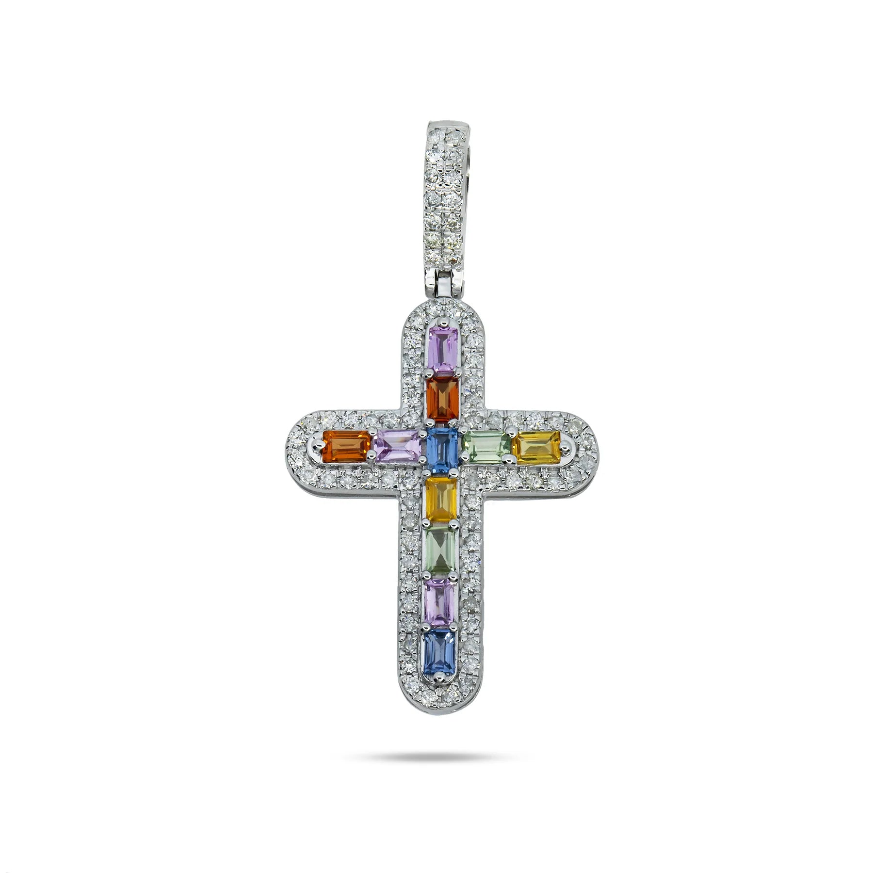 COLORED GEM STONE PENDANT