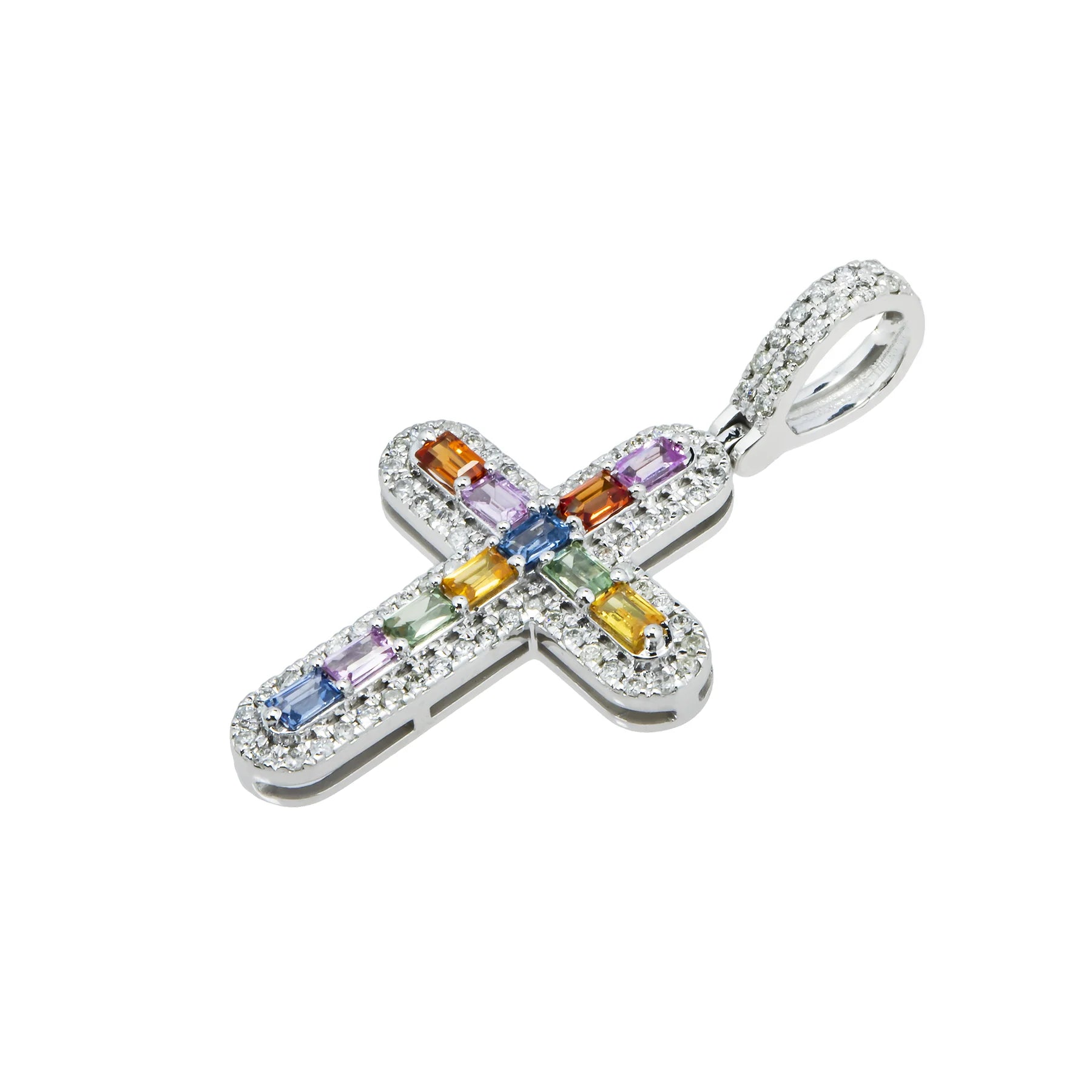 COLORED GEM STONE PENDANT