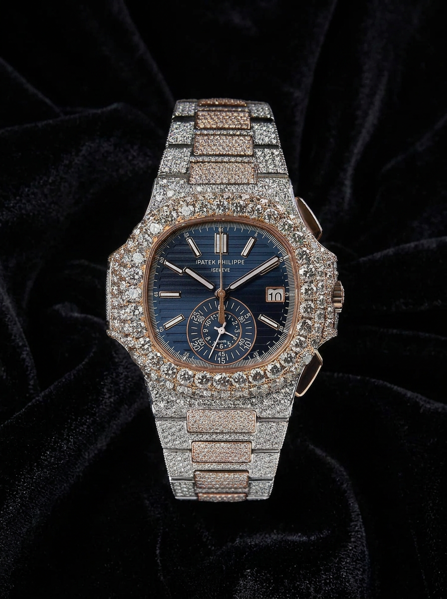 Patek Philippe Nautilus 40.5 mm – Stainless Steel & Rose Gold – Blue Dial