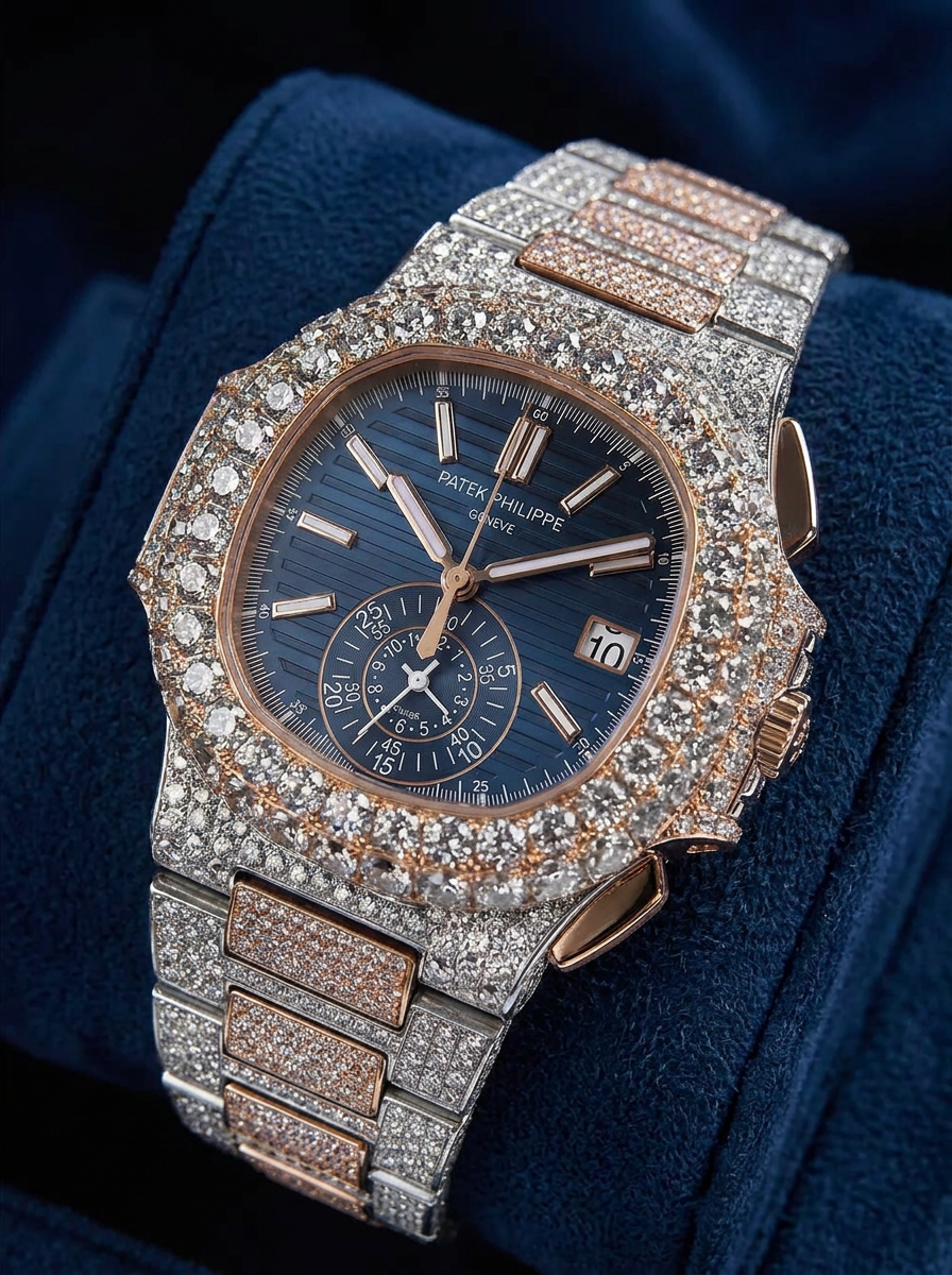 Patek Philippe Nautilus 40.5 mm – Stainless Steel & Rose Gold – Blue Dial