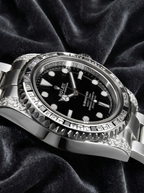 Rolex Submariner 41 mm – Oystersteel – Oyster – Custom Diamond-Set with 'Tuxedo' Bezel