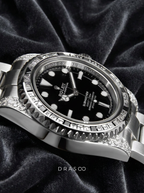 Rolex Submariner 41 mm – Oystersteel – Oyster – Custom Diamond-Set with 'Tuxedo' Bezel