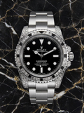 Rolex Submariner 41 mm – Oystersteel – Oyster – Custom Diamond-Set with 'Tuxedo' Bezel