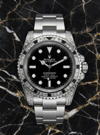 Rolex Submariner 41 mm – Oystersteel – Oyster – Custom Diamond-Set with 'Tuxedo' Bezel