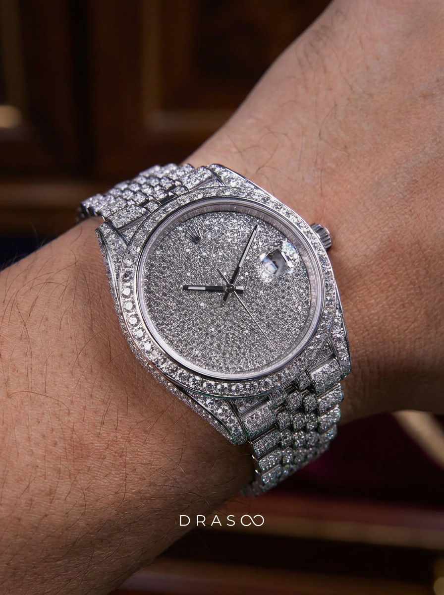 Rolex Datejust 41 – Oystersteel – Fully Custom-Diamond Set with Diamond "Covert" Dial – Jubilee