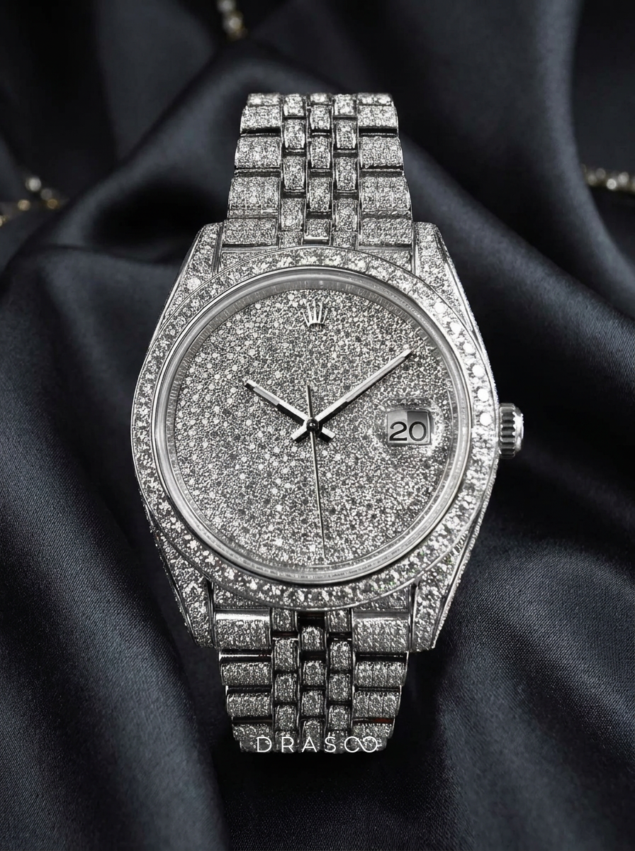 Rolex Datejust 41 – Oystersteel – Fully Custom-Diamond Set with Diamond "Covert" Dial – Jubilee