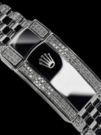 Rolex Datejust 41 – Oystersteel & White Gold – Custom Diamond-Set with Ruby Covert Dial – Jubilee