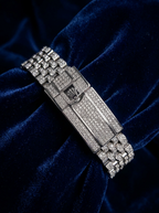 Rolex GMT-Master II 40 mm – Oystersteel – "Batgirl" Custom Diamond-Set with Blue/Black Gemstone Bezel