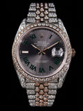 Rolex Datejust 41 – Oystersteel & Rose Gold – Jubilee – Wimbledon Dial – Custom Diamond-Set