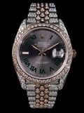 Rolex Datejust 41 – Oystersteel & Rose Gold – Jubilee – Wimbledon Dial – Custom Diamond-Set