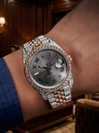 Rolex Datejust 41 – Oystersteel & Rose Gold – Jubilee – Wimbledon Dial – Custom Diamond-Set