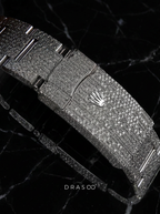 Rolex Datejust 41 – Oystersteel – Mint Green – Custom Pavé Diamond Set – Oyster