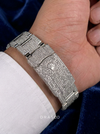 Rolex Datejust 41 – Oystersteel – Mint Green – Custom Pavé Diamond Set – Oyster
