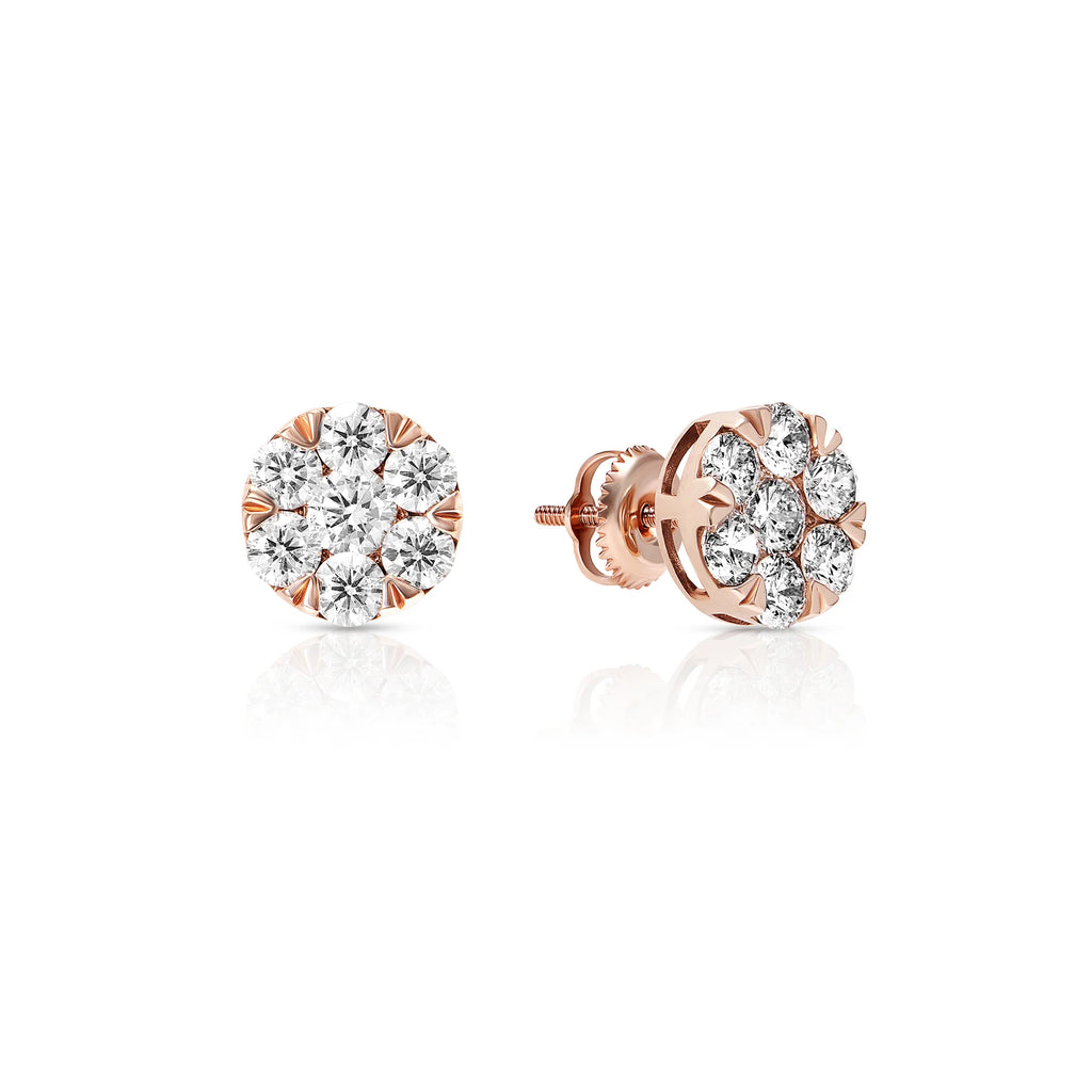 Diamond Cluster Earrings