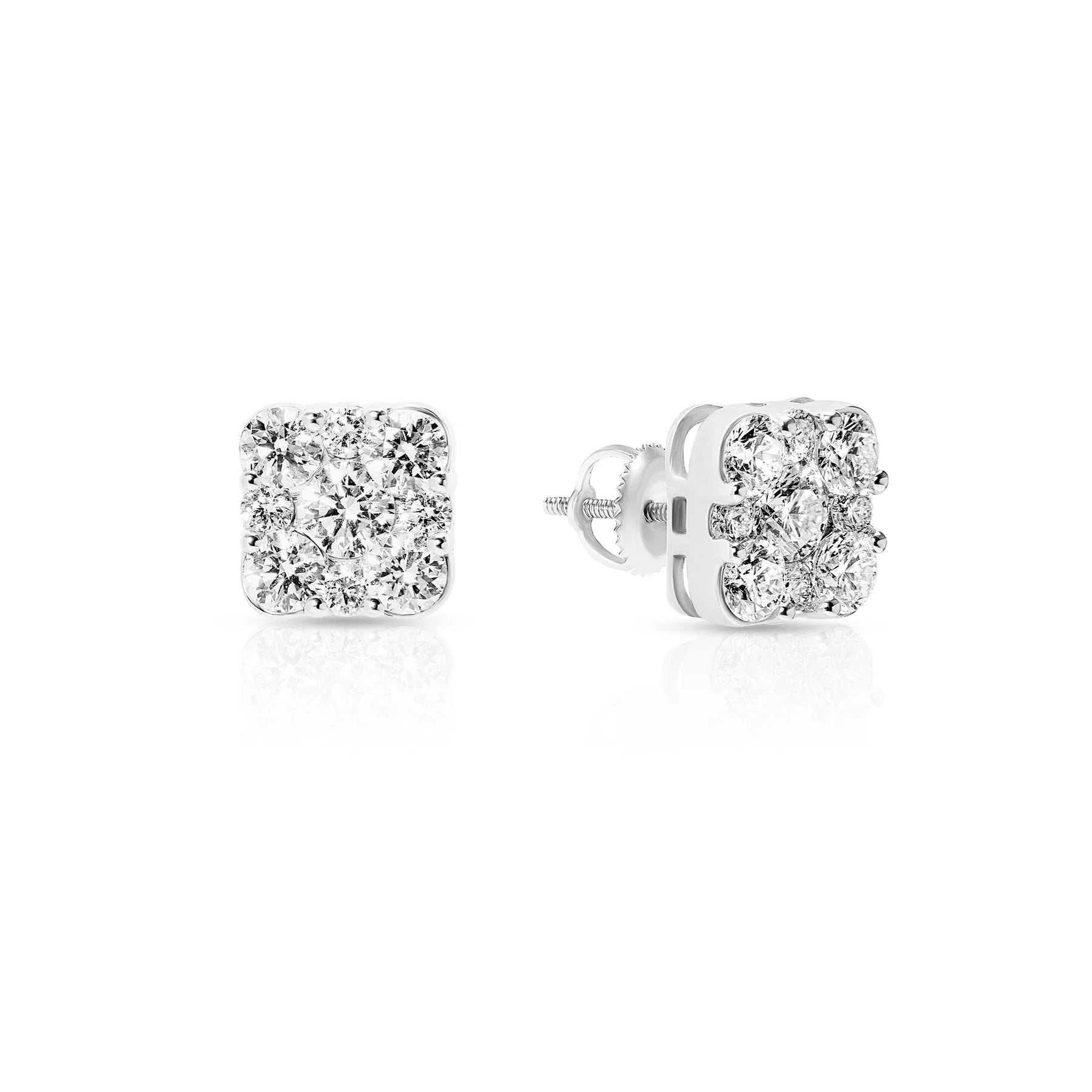 Diamond Cluster Earrings