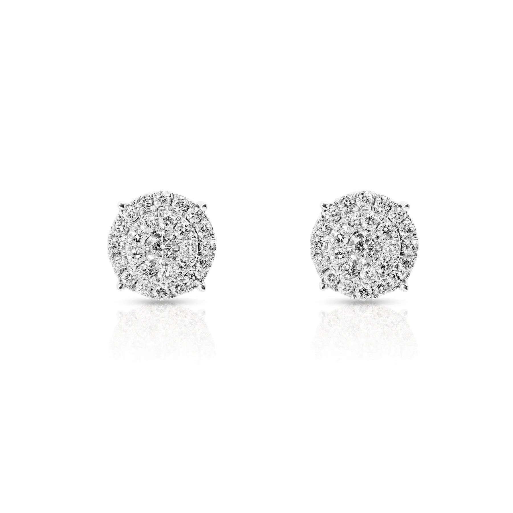 Diamond Cluster Earrings