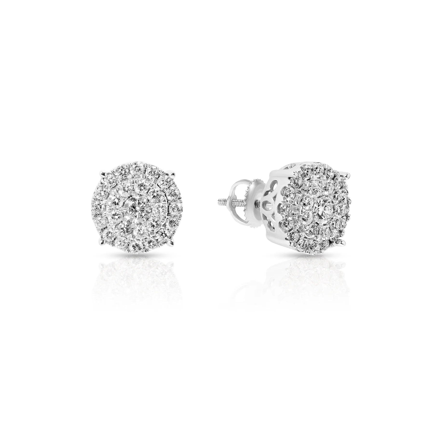 Diamond Cluster Earrings