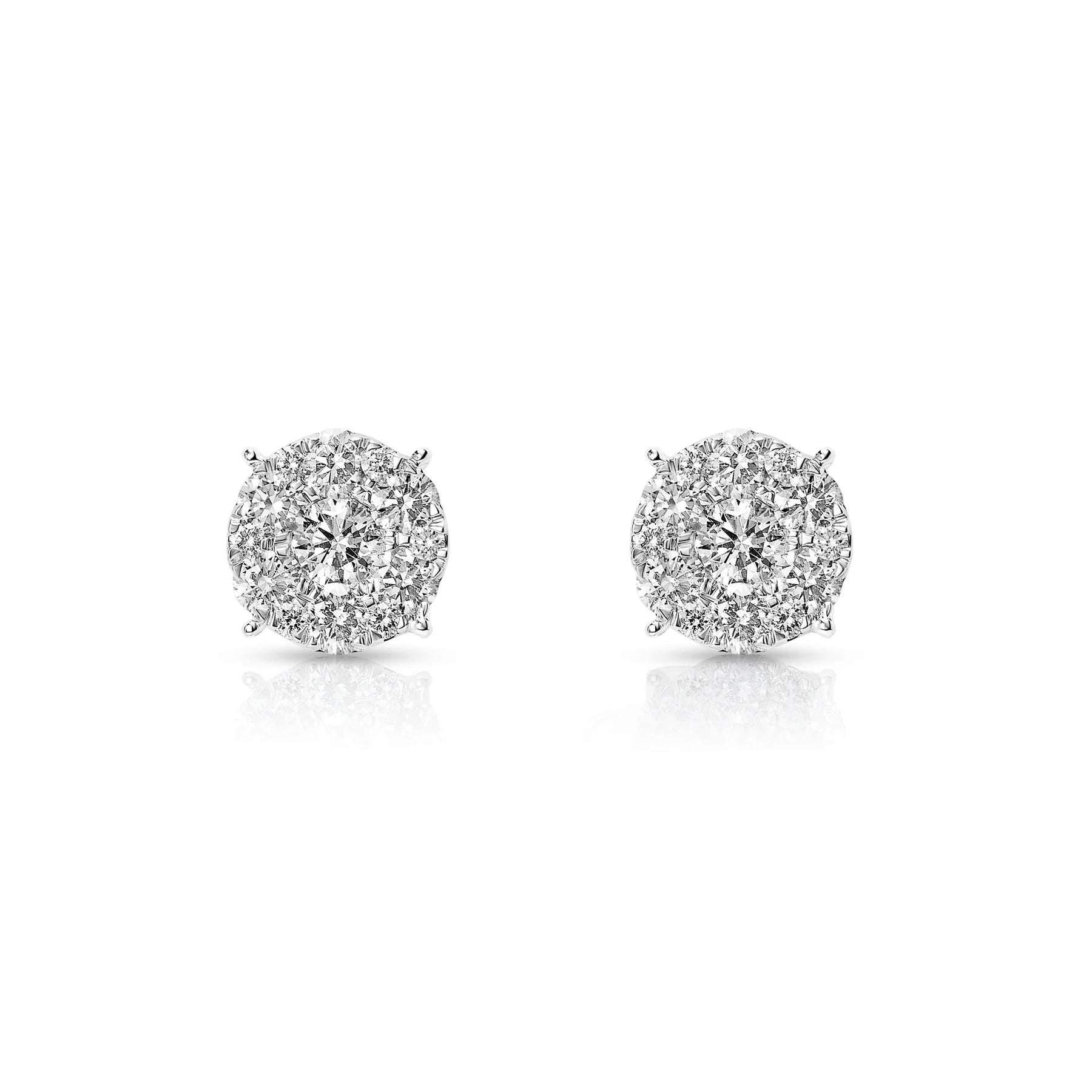 Diamond Cluster Earrings