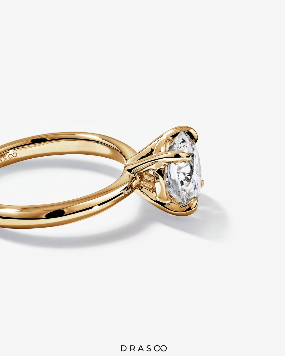 2.25 Carat Round Brilliant Lab-Grown Diamond Solitaire Ring in 14K Rose Gold