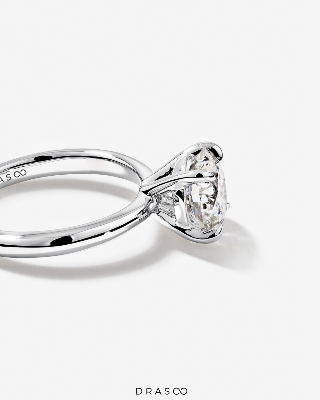 2.25 Carat Round Brilliant Lab-Grown Diamond Solitaire Ring in 14K Rose Gold