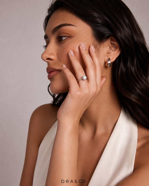2.25 Carat Round Brilliant Lab-Grown Diamond Solitaire Ring in 14K Rose Gold