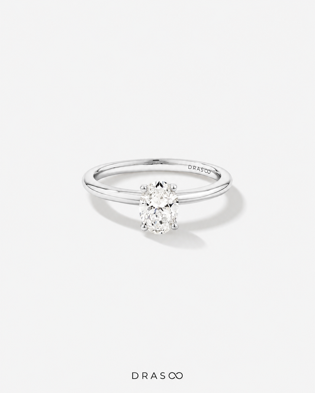 0.70 Carat TW Oval Laboratory-Grown Diamond Solitaire Engagement Ring in 14kt Rose Gold