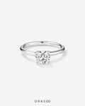 1.00 Carat TW Round Brilliant Lab-Grown Diamond Solitaire Engagement Ring in 14K Yellow Gold