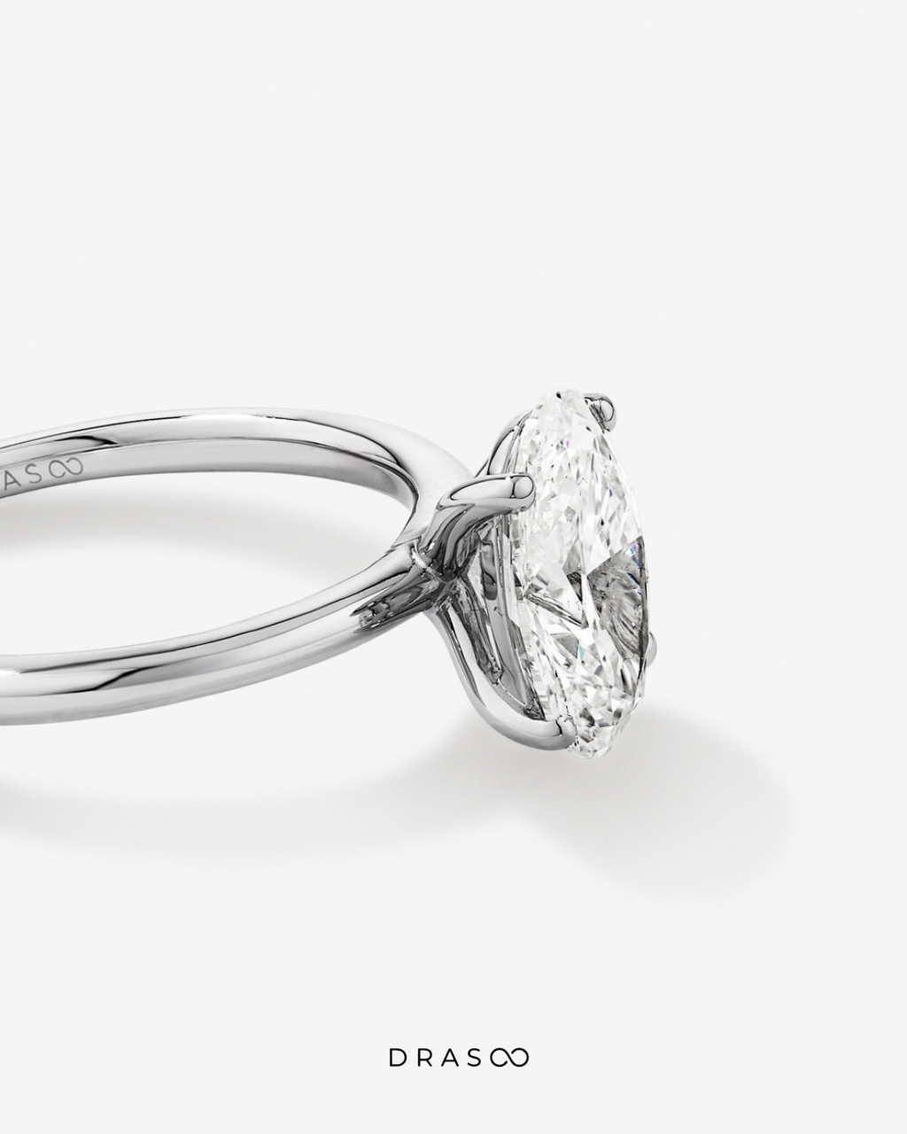 2.00 Carat TW Oval Cut Lab-Grown Diamond Solitaire Engagement Ring in 14K Yellow &amp; White Gold