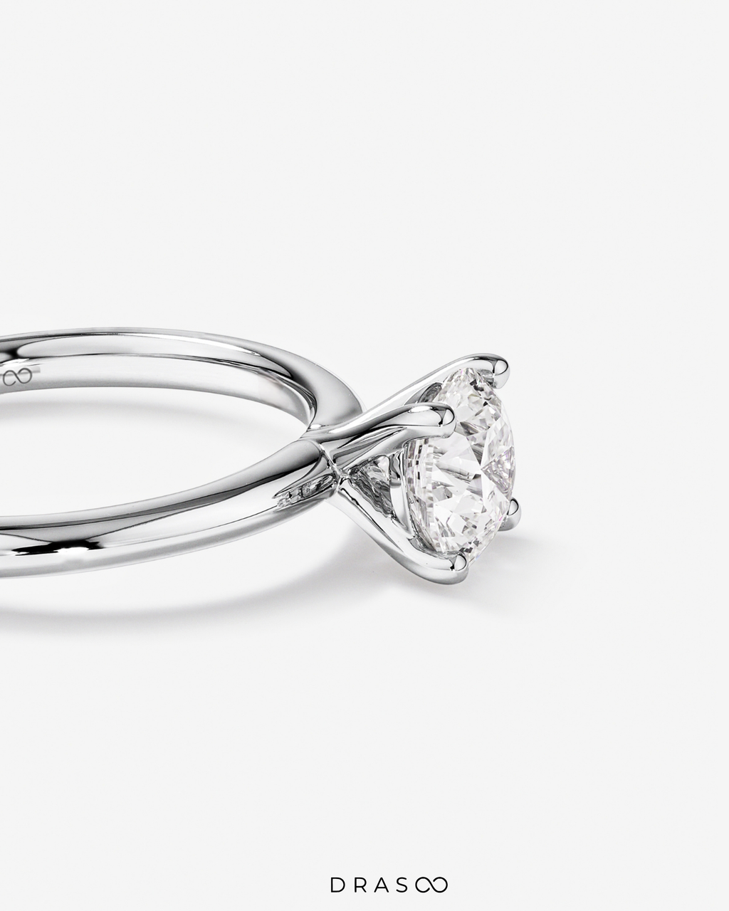 1.00 Carat TW Round Brilliant Lab-Grown Diamond Solitaire Engagement Ring in 14K Yellow Gold