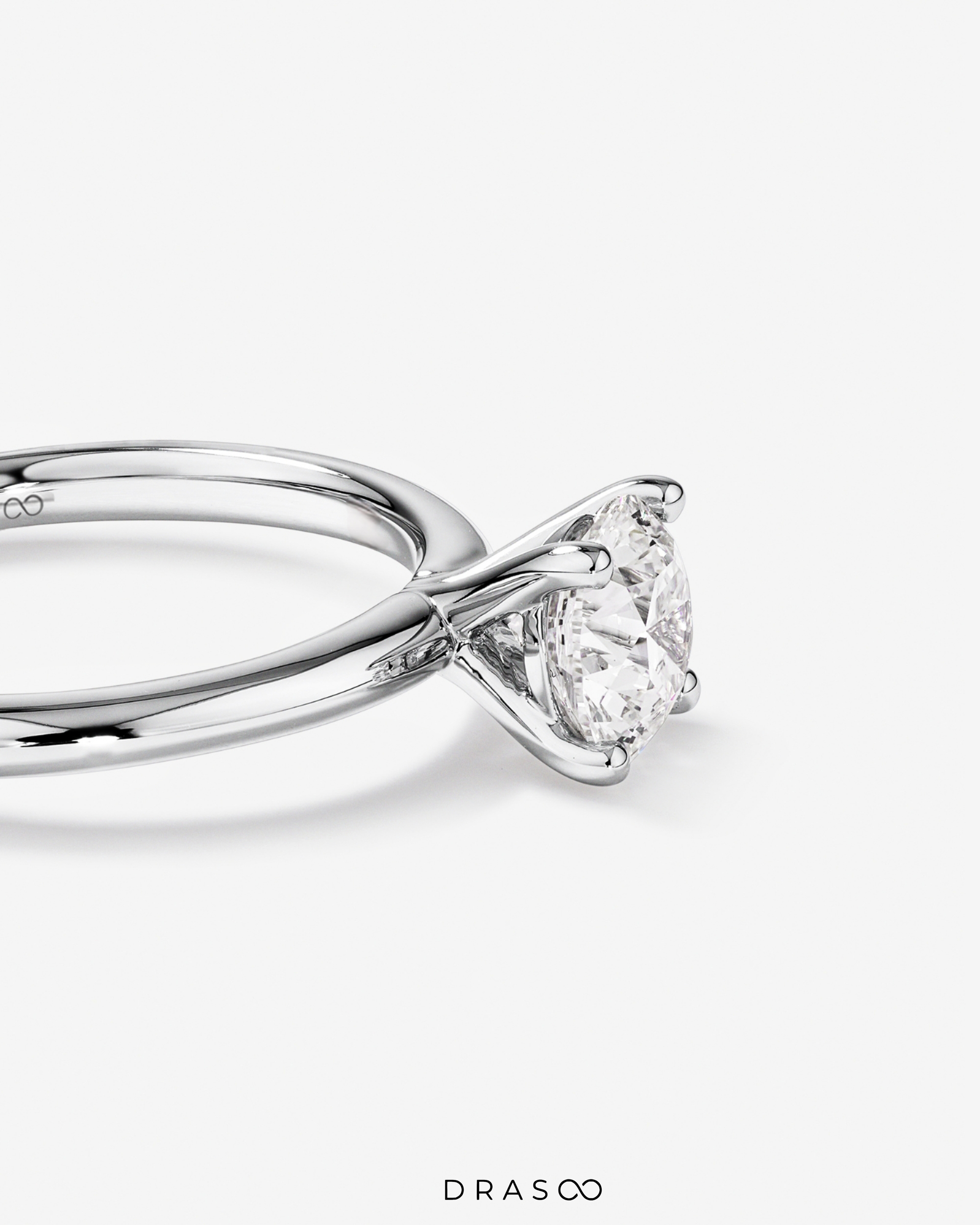 1.00 Carat TW Round Brilliant Lab-Grown Diamond Solitaire Engagement Ring in 14K Yellow Gold