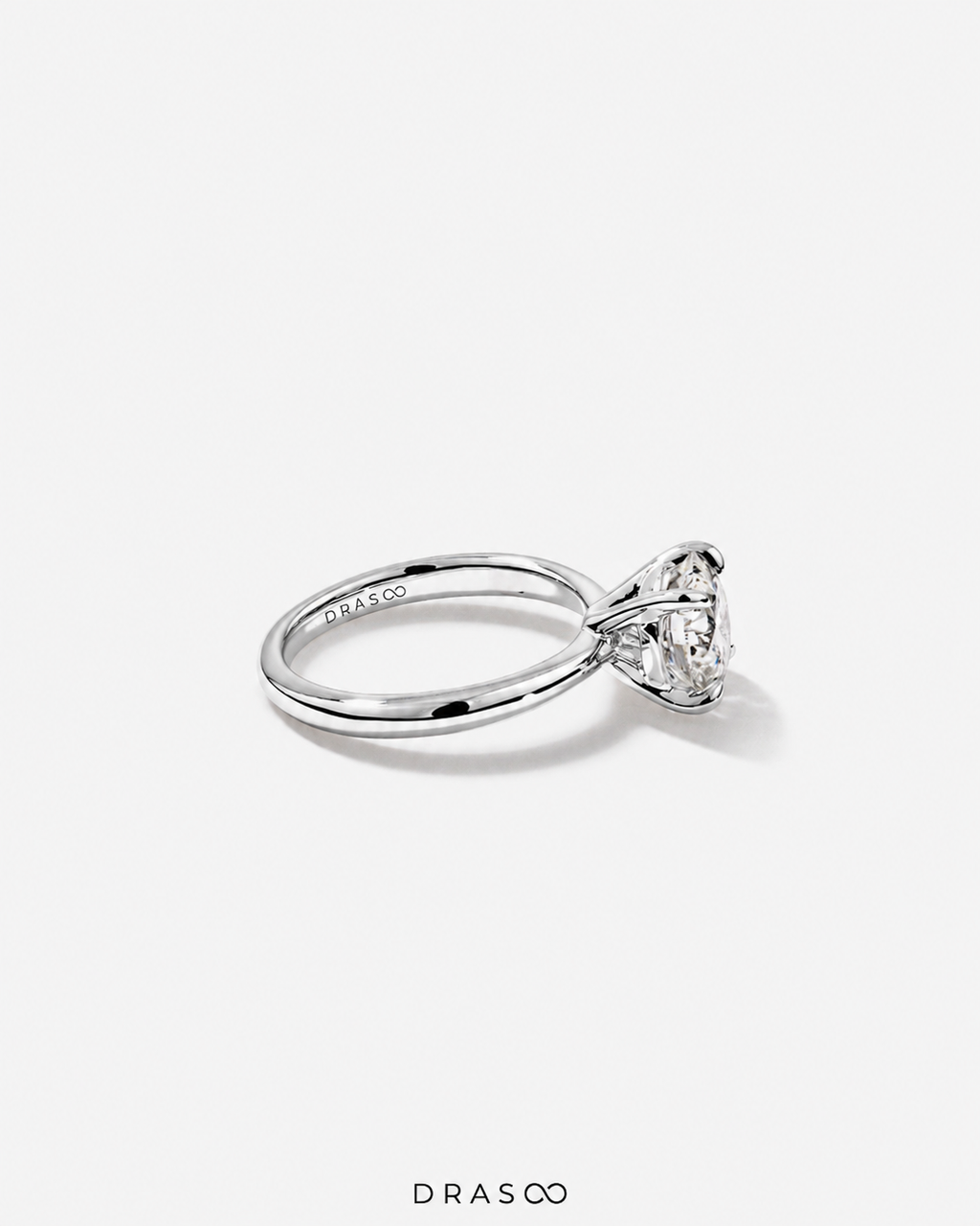 2.25 Carat Round Brilliant Lab-Grown Diamond Solitaire Ring in 14K Rose Gold