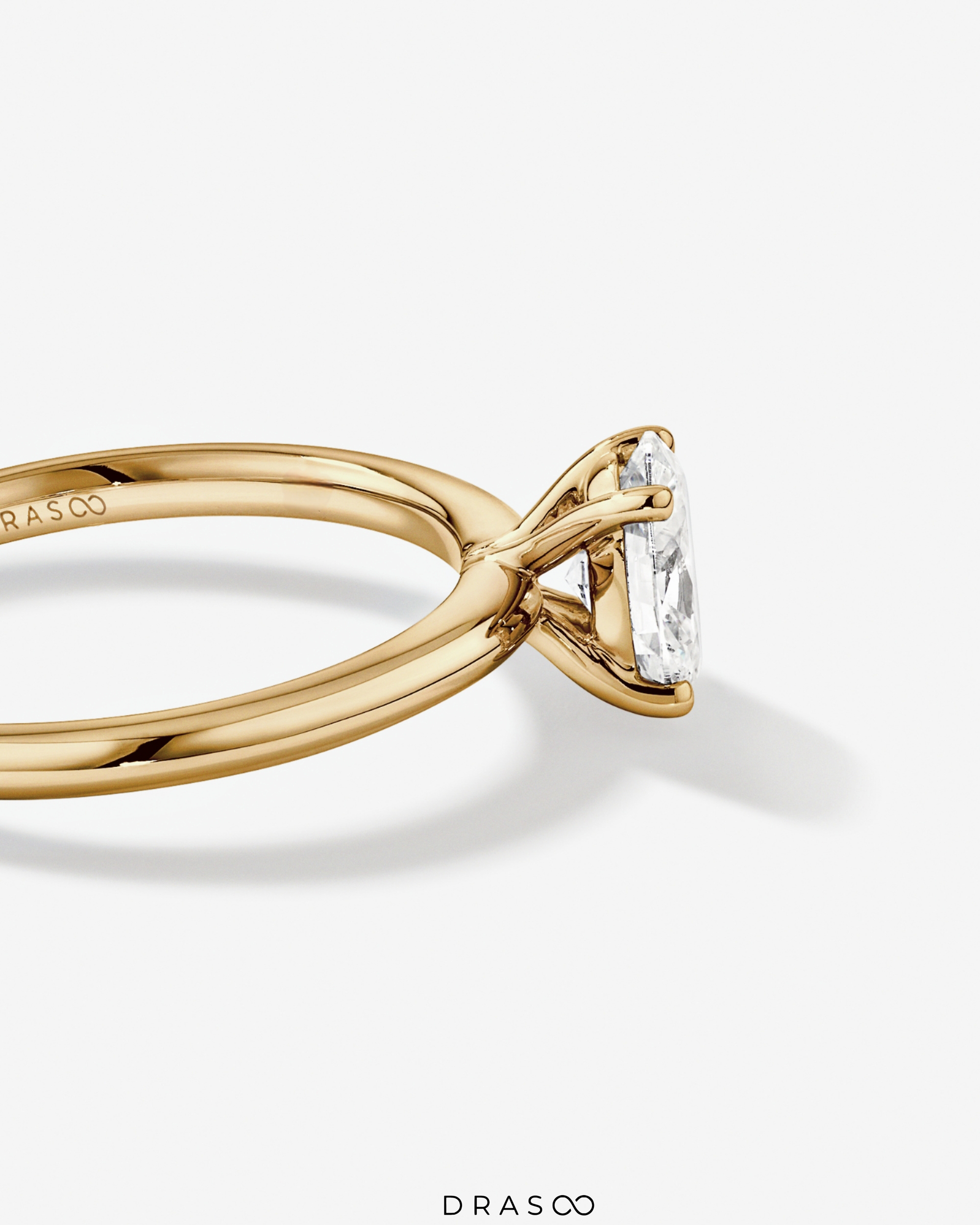 0.70 Carat TW Oval Laboratory-Grown Diamond Solitaire Engagement Ring in 14kt Rose Gold