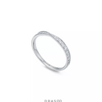 Diamond Band Ring in 18K Rose Gold with Diamonds (1.8mm)