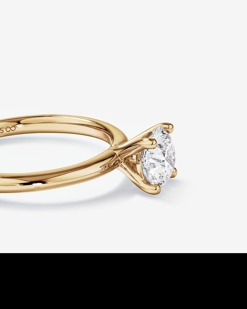 1.00 Carat TW Round Brilliant Lab-Grown Diamond Solitaire Engagement Ring in 14K Yellow Gold