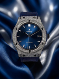 Hublot Classic Fusion 45 mm – Blue Titanium – Custom Diamond-Set