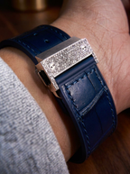 Hublot Classic Fusion 45 mm – Blue Titanium – Custom Diamond-Set