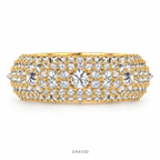 UPSIDE-DOWN MOISSANITE ETERNITY RING