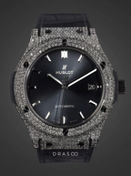 Hublot Classic Fusion 42 mm – Racing Grey Titanium – Custom Diamond-Set