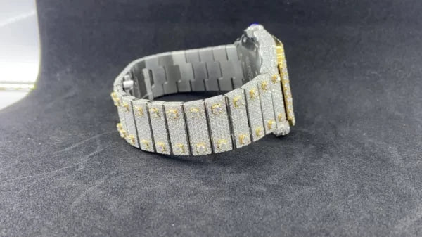 Cartier Santos ETA Swiss Movement (Moissanite watch)