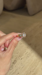 4.56 Carat TW Emerald Cut Lab-Grown Diamond Engagement Ring in 18K Yellow Gold